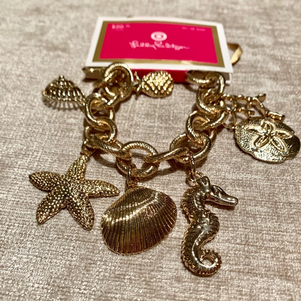 Rare Lilly Pulitzer For Target Charm Bracelet